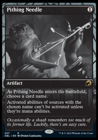 (257) Magic The Gathering Innistrad: Double Feature Single: Pithing Needle  Rare