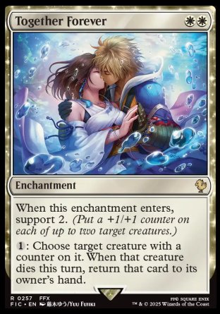 (257) Magic The Gathering Commander: Magic: The Gathering - FINAL FANTASY Single: Together Forever  Rare