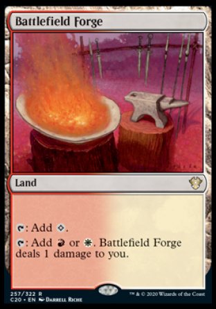 (257/322) Magic The Gathering Commander: Ikoria Single: Battlefield Forge  Rare