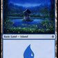 (257/269) Magic The Gathering Throne of Eldraine Single: Island (V.4) Holo Land
