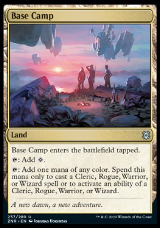 (257/280) Magic The Gathering Zendikar Rising Single: Base Camp Holo Uncommon