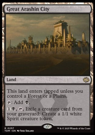(257) Magic The Gathering Tarkir: Dragonstorm: Promos Single: Great Arashin City (V.2)  Holo Rare