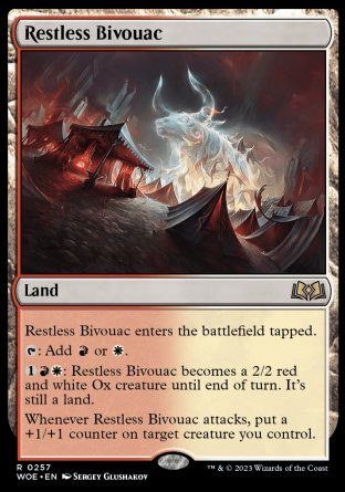 (257) Magic The Gathering Wilds of Eldraine Single: Restless Bivouac  Rare