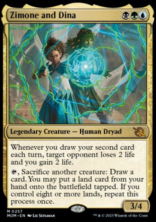 (257) Magic The Gathering March of the Machine Single: Zimone and Dina Holo Mythic
