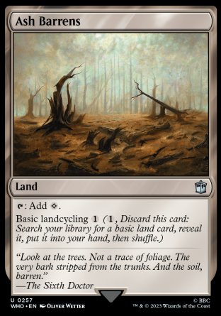 (257) Magic The Gathering Universes Beyond: Doctor Who Single: Ash Barrens Holo Uncommon