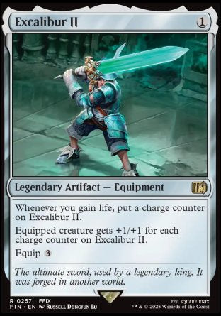 (257) Magic The Gathering Magic: The Gathering - FINAL FANTASY Single: Excalibur II Holo Rare