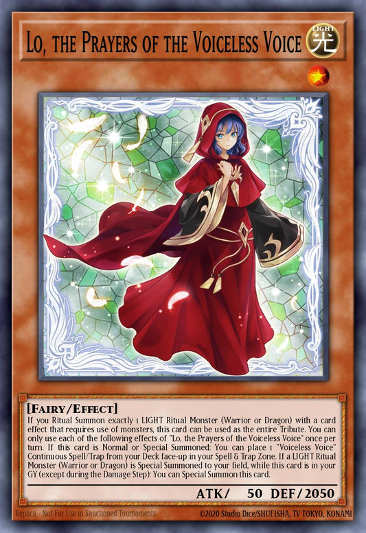 (019) YuGiOh TCG PHNI: Phantom Nightmare Single: Lo, the Prayers of the Voiceless Voice (V.2 - Quarter Century Secret Rare)  Quarter Century Secret Rare