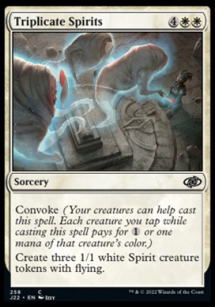(258) Magic The Gathering Jumpstart 2022 Single: Triplicate Spirits  Common