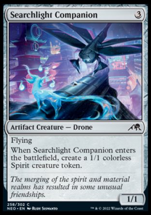 (258) Magic The Gathering Kamigawa: Neon Dynasty Single: Searchlight Companion  Common