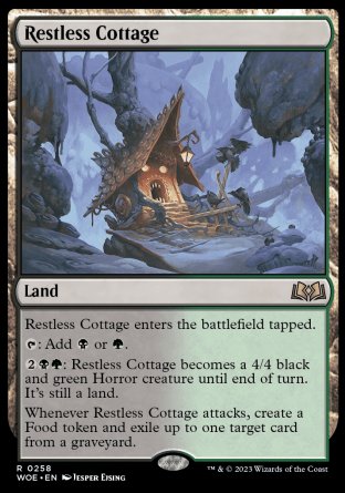 (258) Magic The Gathering Wilds of Eldraine Single: Restless Cottage Holo Rare