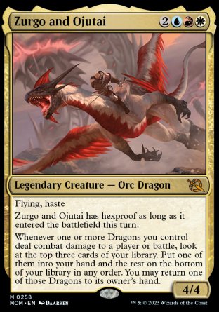(258) Magic The Gathering March of the Machine Single: Zurgo and Ojutai  Mythic