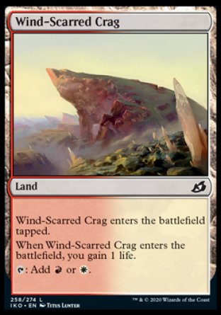 (258/274) Magic The Gathering Ikoria: Lair of Behemoths Single: Wind-Scarred Crag  Common