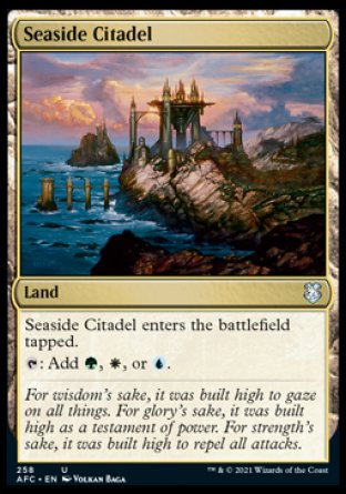 (258) Magic The Gathering Commander: Adventures in the Forgotten Realms Single: Seaside Citadel  Uncommon