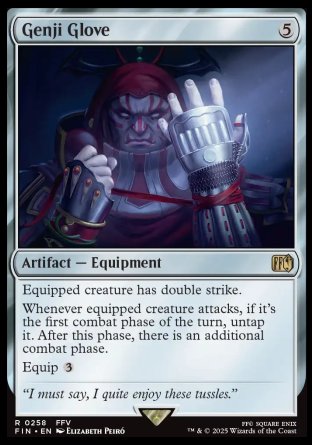(258) Magic The Gathering Magic: The Gathering - FINAL FANTASY Single: Genji Glove  Rare