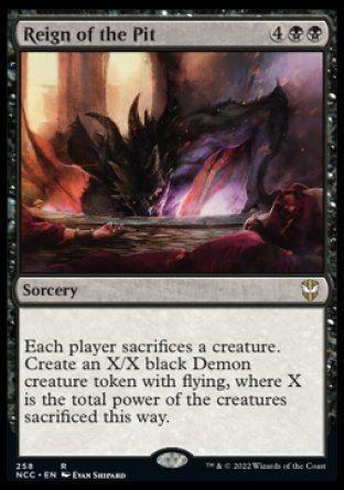 (258) Magic The Gathering Commander: Streets of New Capenna Single: Reign of the Pit  Rare