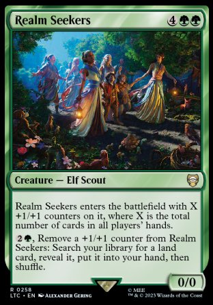 (258) Magic The Gathering Commander: The Lord of the Rings: Tales of Middle-earth Single: Realm Seekers  Rare