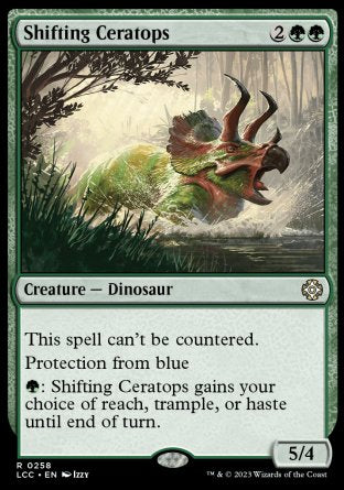 (258) Magic The Gathering Commander: The Lost Caverns of Ixalan Single: Shifting Ceratops  Rare