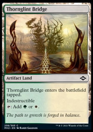 (258) Magic The Gathering Modern Horizons 2 Single: Thornglint Bridge  Common