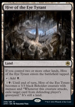 (258) Magic The Gathering Adventures in the Forgotten Realms Single: Hive of the Eye Tyrant Holo Rare