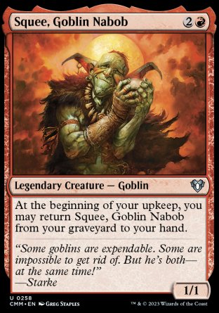 (258) Magic The Gathering Commander Masters Single: Squee, Goblin Nabob Holo Uncommon
