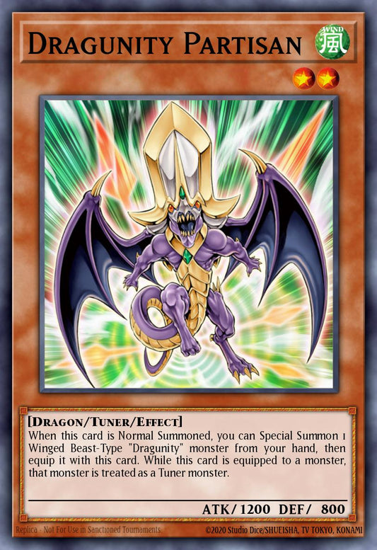 (159) YuGiOh TCG HAC1: Hidden Arsenal: Chapter 1 Single: Dragunity Partisan (V.1 - Common)  Common