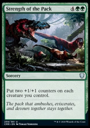 (259/361) Magic The Gathering Commander Legends Single: Strength of the Pack  Uncommon