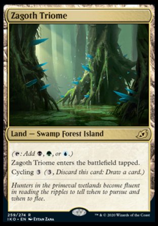 (259) Magic The Gathering Ikoria: Lair of Behemoths: Promos Single: Zagoth Triome (V.1)  Rare
