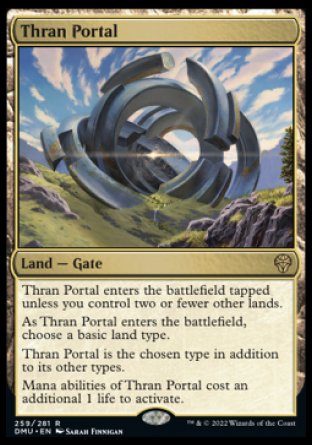 (259) Magic The Gathering Dominaria United Single: Thran Portal  Rare