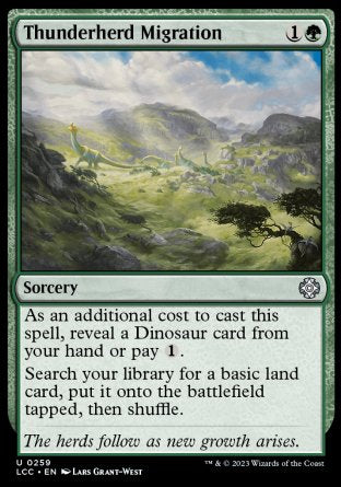 (259) Magic The Gathering Commander: The Lost Caverns of Ixalan Single: Thunderherd Migration  Uncommon