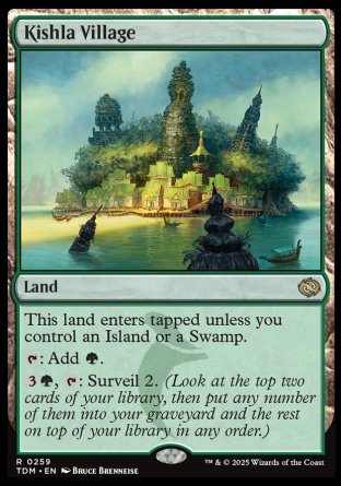 (259) Magic The Gathering Tarkir: Dragonstorm: Promos Single: Kishla Village (V.2)  Rare