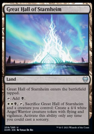 (259/285) Magic The Gathering Kaldheim Single: Great Hall of Starnheim  Uncommon