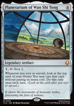 (259) Magic The Gathering Magic: The Gathering | Avatar: The Last Airbender: Promos Single: Planetarium of Wan Shi Tong  Mythic