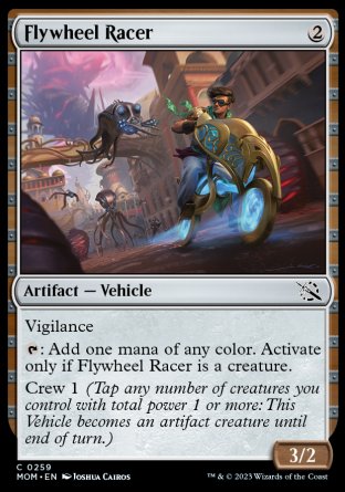 (259) Magic The Gathering March of the Machine Single: Flywheel Racer Holo Common