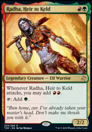 (259/289) Magic The Gathering Time Spiral Remastered Single: Radha, Heir to Keld Holo Rare