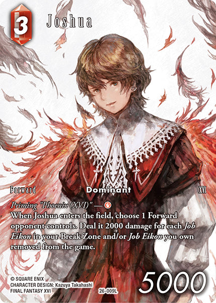 (009) Final Fantasy TCG Gunslinger in the Abyss Single: Joshua (26-009) (V.2) Holo Legend