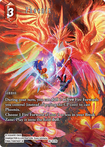 (017) Final Fantasy TCG Gunslinger in the Abyss Single: Phoenix (26-017) (V.2)  Rare