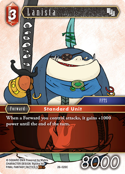 (020) Final Fantasy TCG Gunslinger in the Abyss Single: Lanista (26-020)  Common