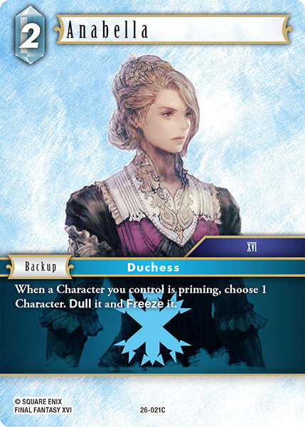 (021) Final Fantasy TCG Gunslinger in the Abyss Single: Anabella (26-021)  Common