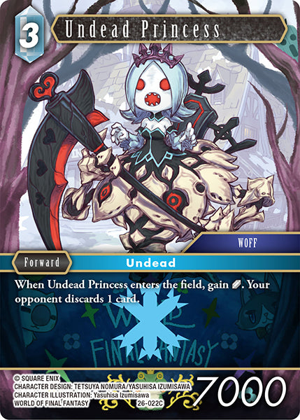(022) Final Fantasy TCG Gunslinger in the Abyss Single: Undead Princess (26-022) (V.1) Holo Common