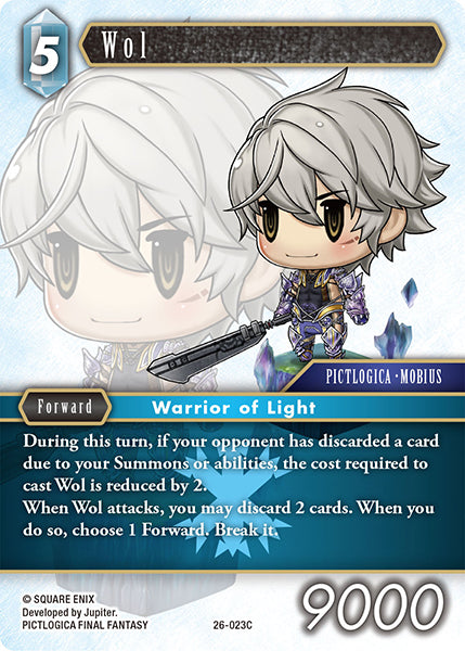 (023) Final Fantasy TCG Gunslinger in the Abyss Single: Wol (26-023)  Common