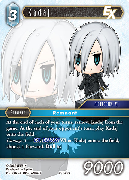 (025) Final Fantasy TCG Gunslinger in the Abyss Single: Kadaj (26-025)  Common