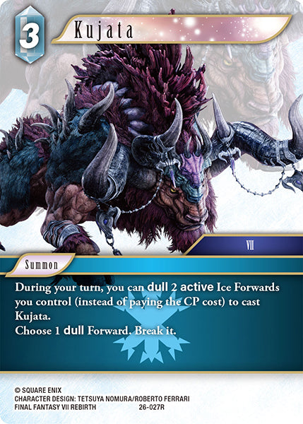 (027) Final Fantasy TCG Gunslinger in the Abyss Single: Kujata (26-027)  Rare