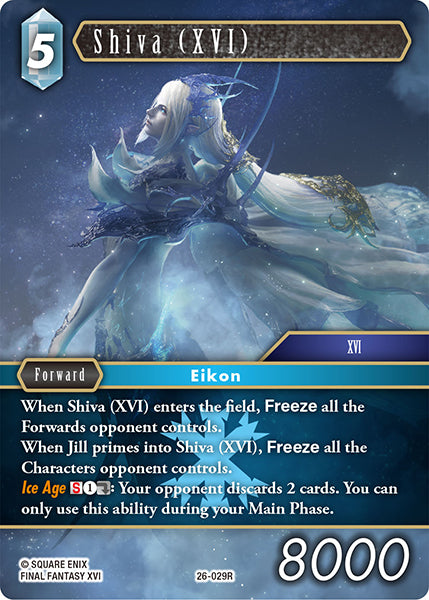 (029) Final Fantasy TCG Gunslinger in the Abyss Single: Shiva (XVI) (26-029) Holo Rare