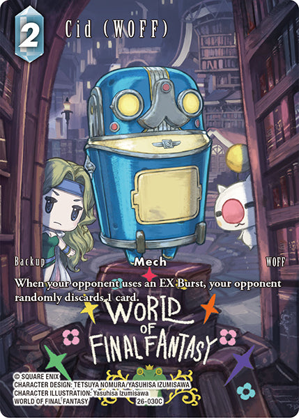 (030) Final Fantasy TCG Gunslinger in the Abyss Single: Cid (WOFF) (26-030) (V.2) Holo Common