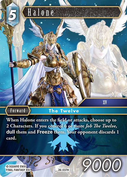 (037) Final Fantasy TCG Gunslinger in the Abyss Single: Halone (26-037) Holo Hero