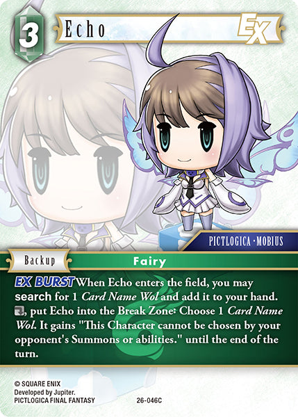 (046) Final Fantasy TCG Gunslinger in the Abyss Single: Echo (26-046) Holo Common