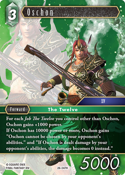 (047) Final Fantasy TCG Gunslinger in the Abyss Single: Oschon (26-047) Holo Hero