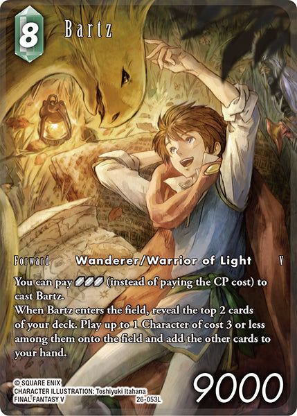 (053) Final Fantasy TCG Gunslinger in the Abyss Single: Bartz (26-053) (V.2) Holo Legend