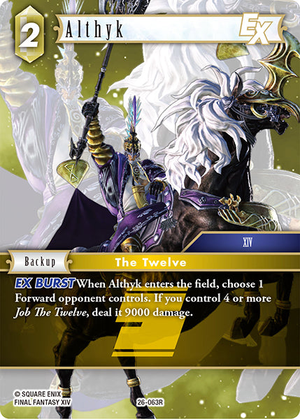 (063) Final Fantasy TCG Gunslinger in the Abyss Single: Althyk (26-063)  Rare