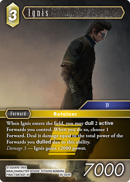 (064) Final Fantasy TCG Gunslinger in the Abyss Single: Ignis (26-064)  Rare